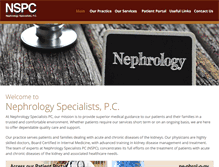 Tablet Screenshot of nephspec.com